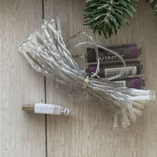 Гірлянда нитка 30LED 30LED на батарейках+USB 